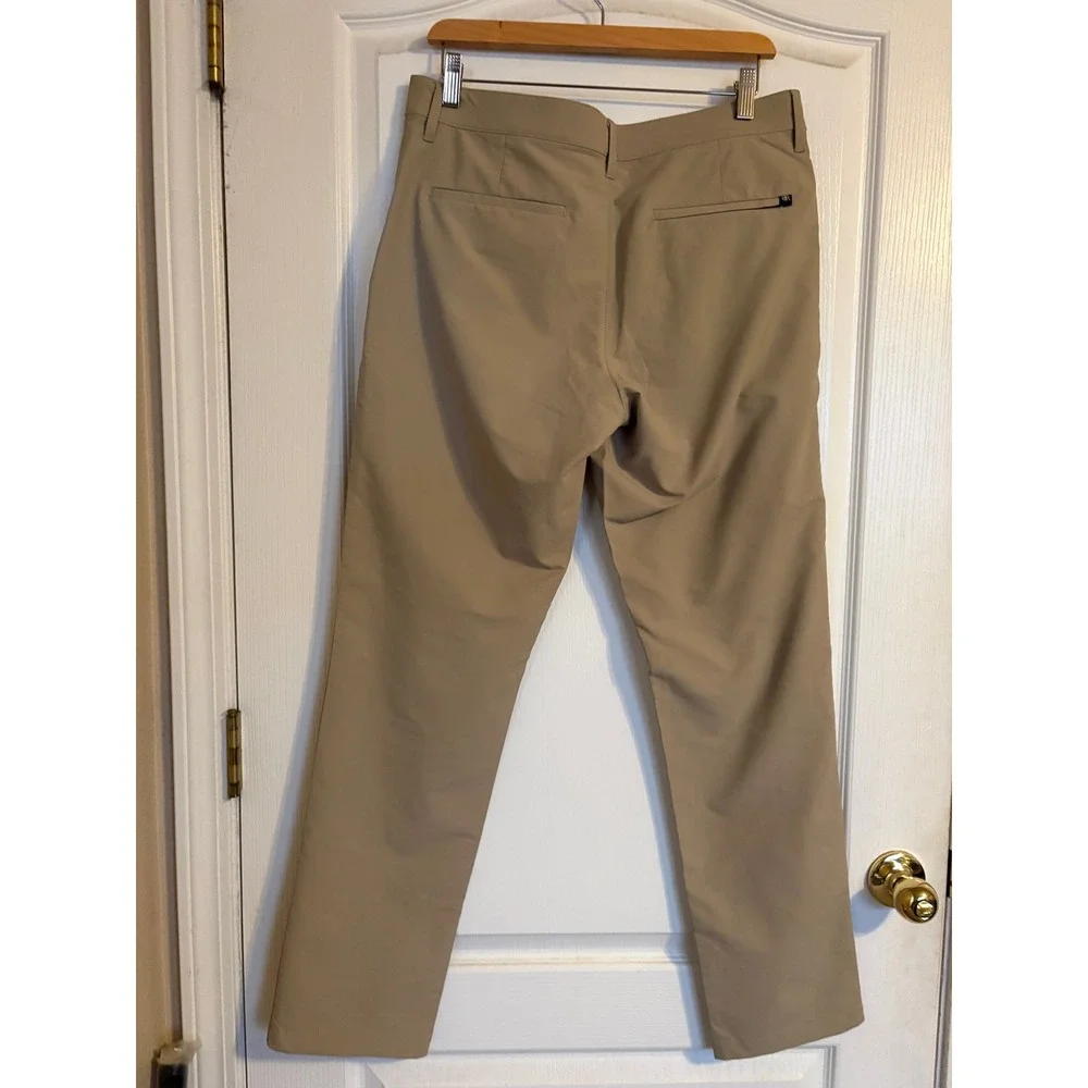 Banana Republic Performance Pants Mens 32x32 Tan Excellent Tech Chino Trousers
